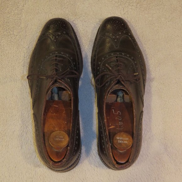 J.M. Weston 398 Vintage Brown Calf Leather Brogues US 10.5 E - Picture 8 of 11